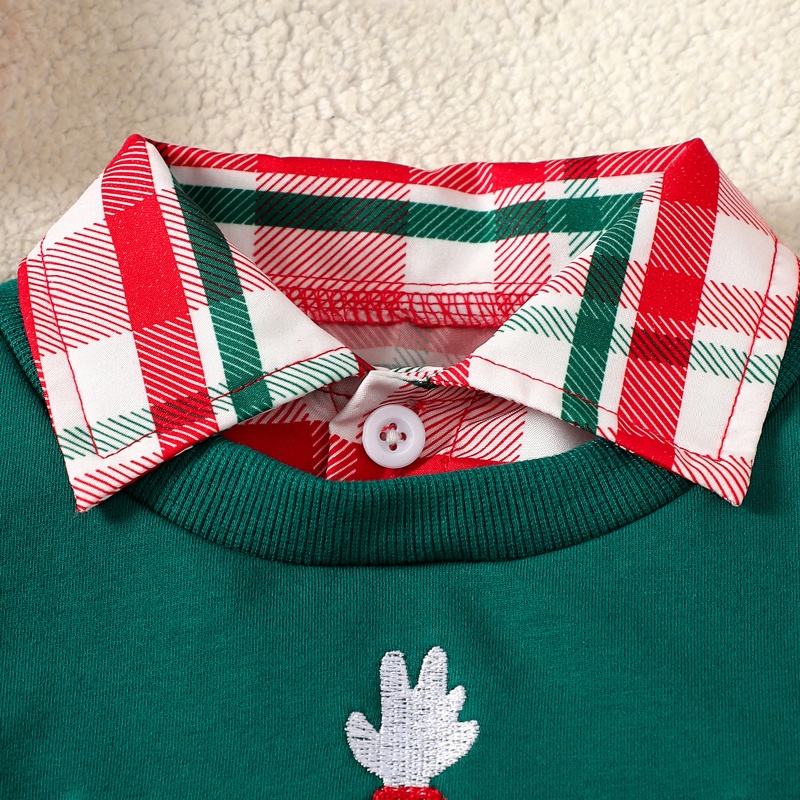 Baby Newborn Christmas False Two-piece Sweater