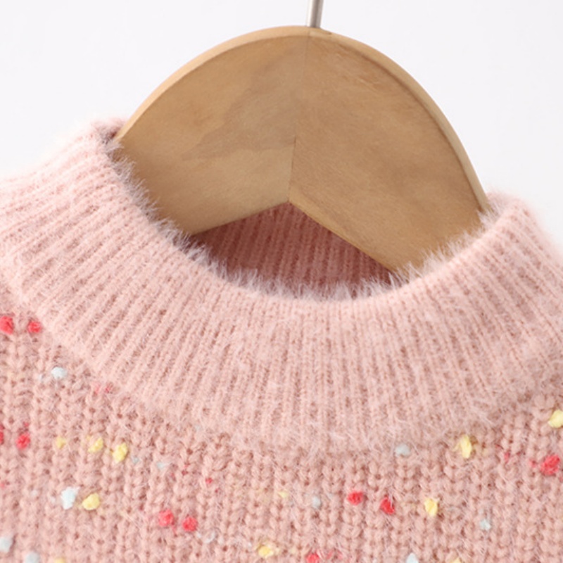 3D Heart Baby Toddler Girl Sweater