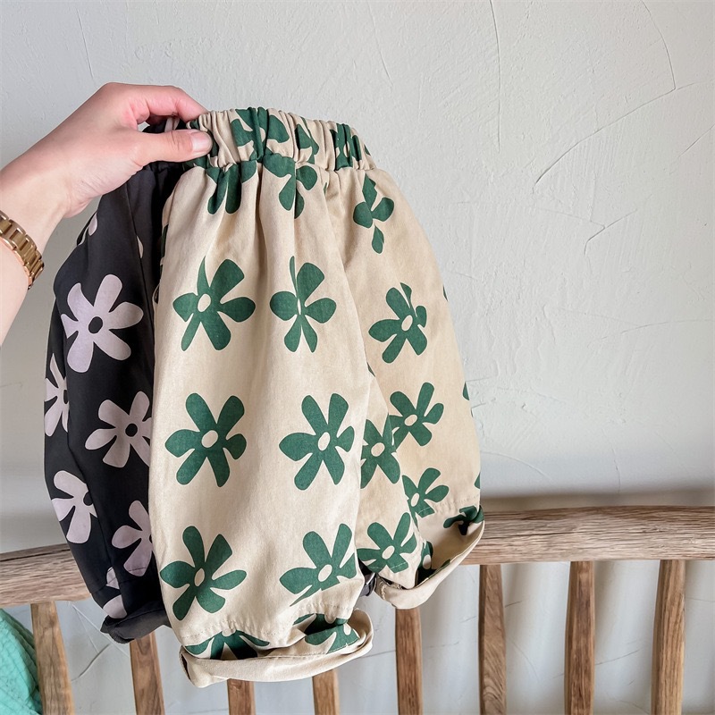 Baby Toddler Floral Casual Harlequin Pants