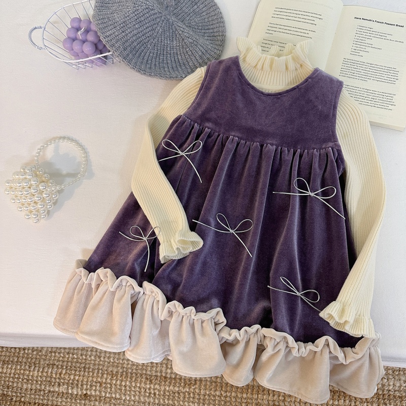 Baby Toddler Girls Sleeveless Lace Vest Dress