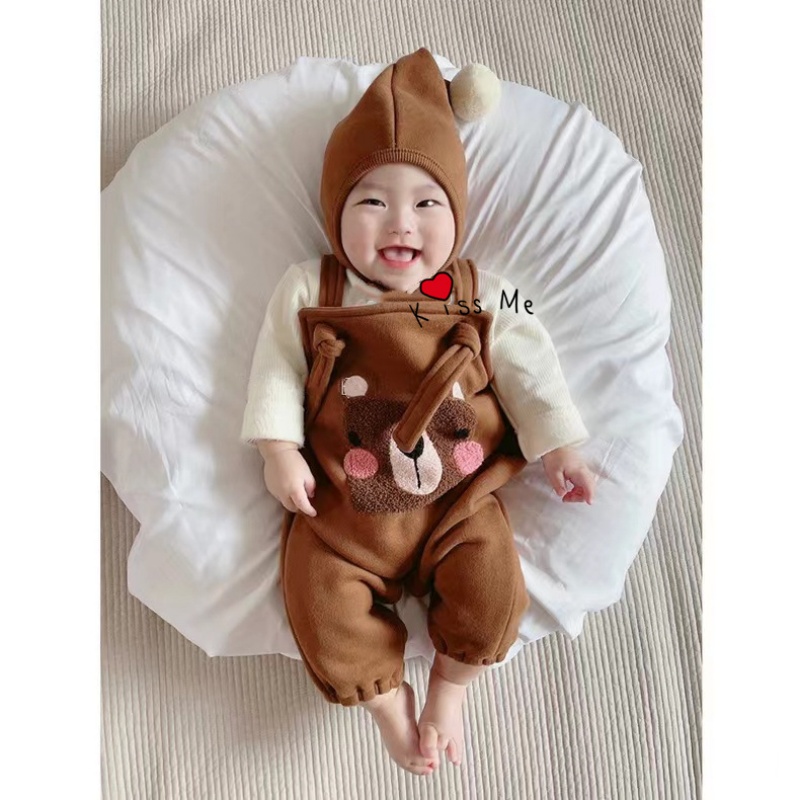 Baby Warm Cute Animal Overalls (sends hat)