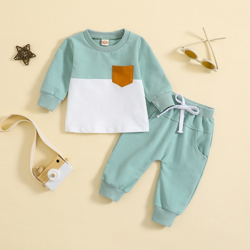 Colorblocked Baby Toddler 2-Piece Sweater Set