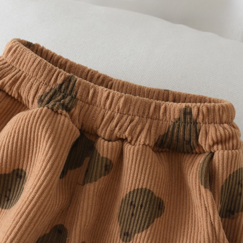 Baby Toddler Flower Bear Plush Pants