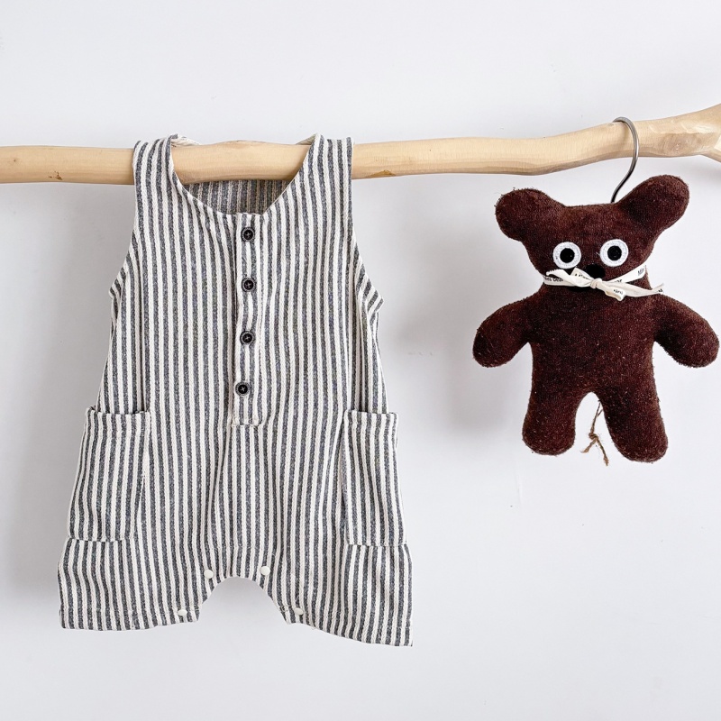 Baby Newborn Striped Sleeveless Romper