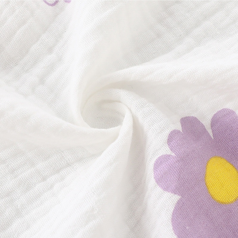 Baby Newborn Multicolor Floral Gauze Romper