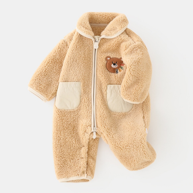 Cuddle Animal Baby Newborn Pocket Hairy Romper