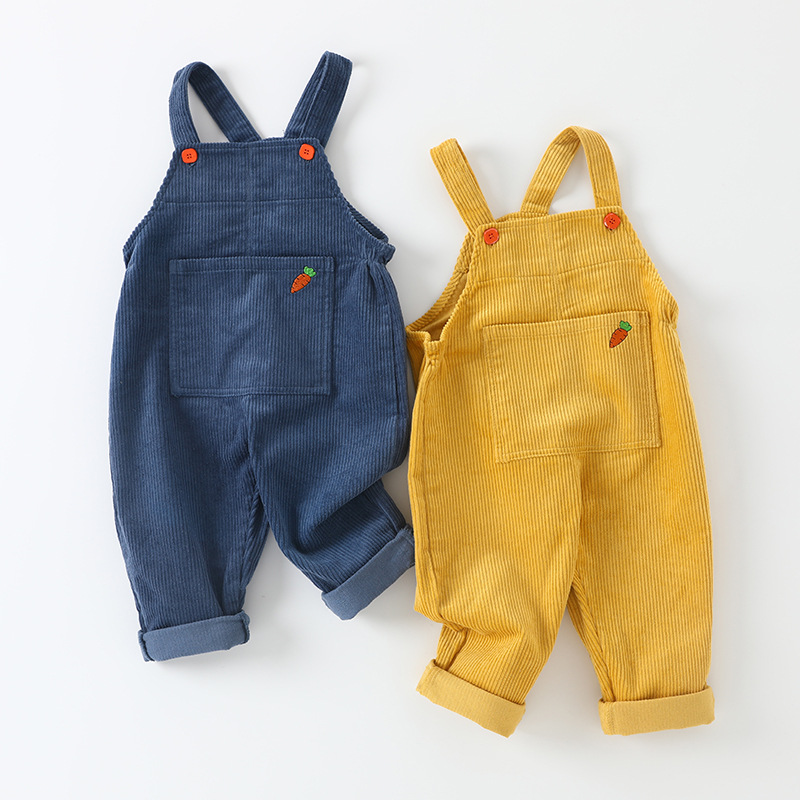 Baby Toddler Carrot Multicolor Overalls