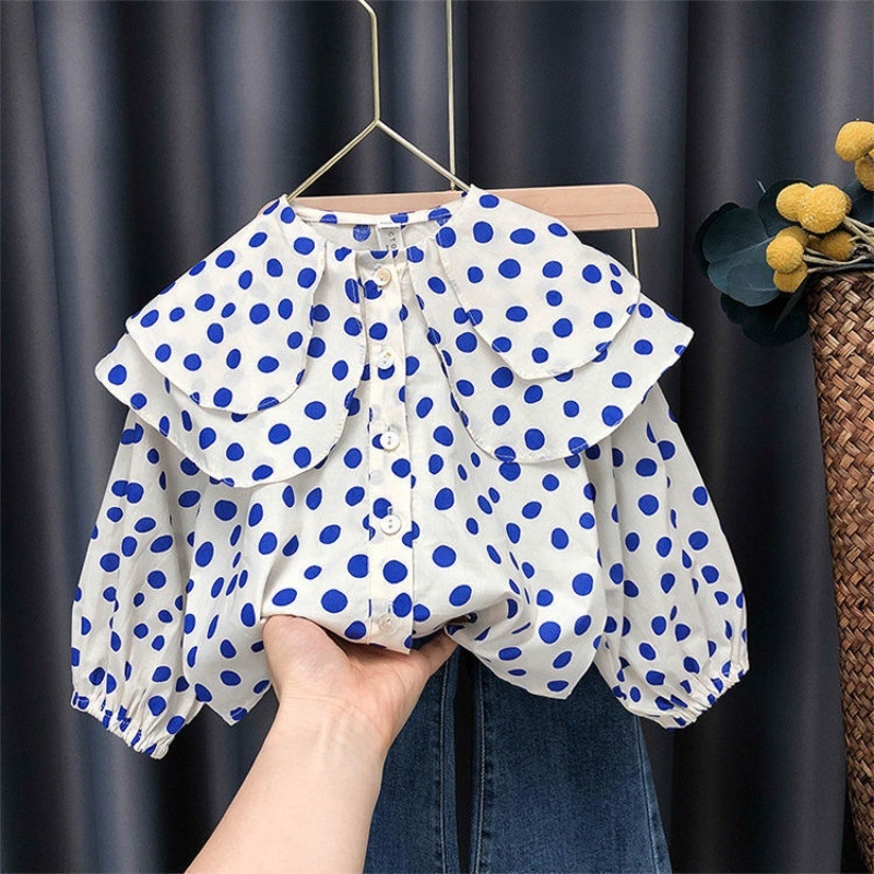 2-Piece Baby Toddler Girls Polka Dot Top Jeans Set