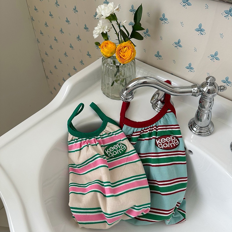 Baby Striped Camisole Romper