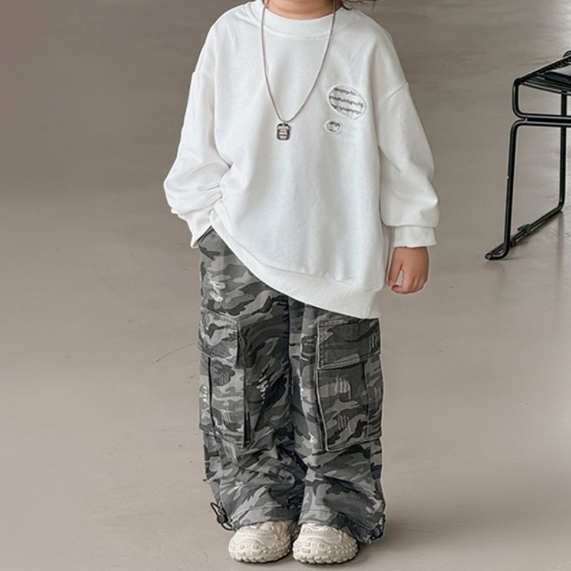 Toddler Boys' Ripped Camouflage Work Pants