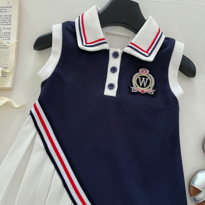 2-Piece Kid Girl Naval Style Sleeveless Dress