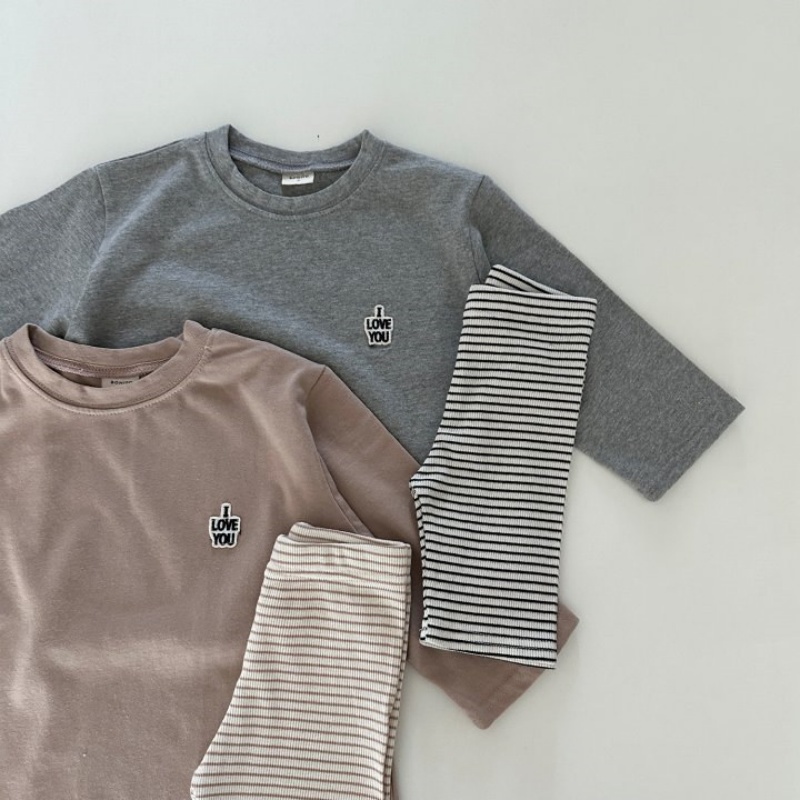 Baby Striped 2-Piece Sports Set