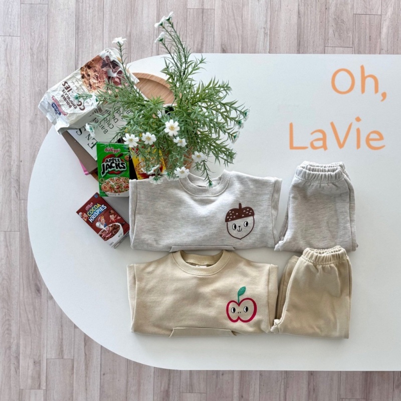 2-piece Baby Cartoon Print Patchwork Casual Sports Set