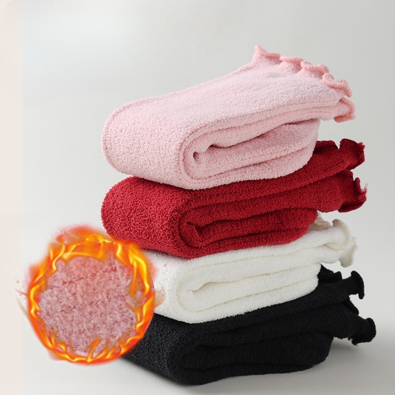 Baby Newborn Knee High Plush Stockings