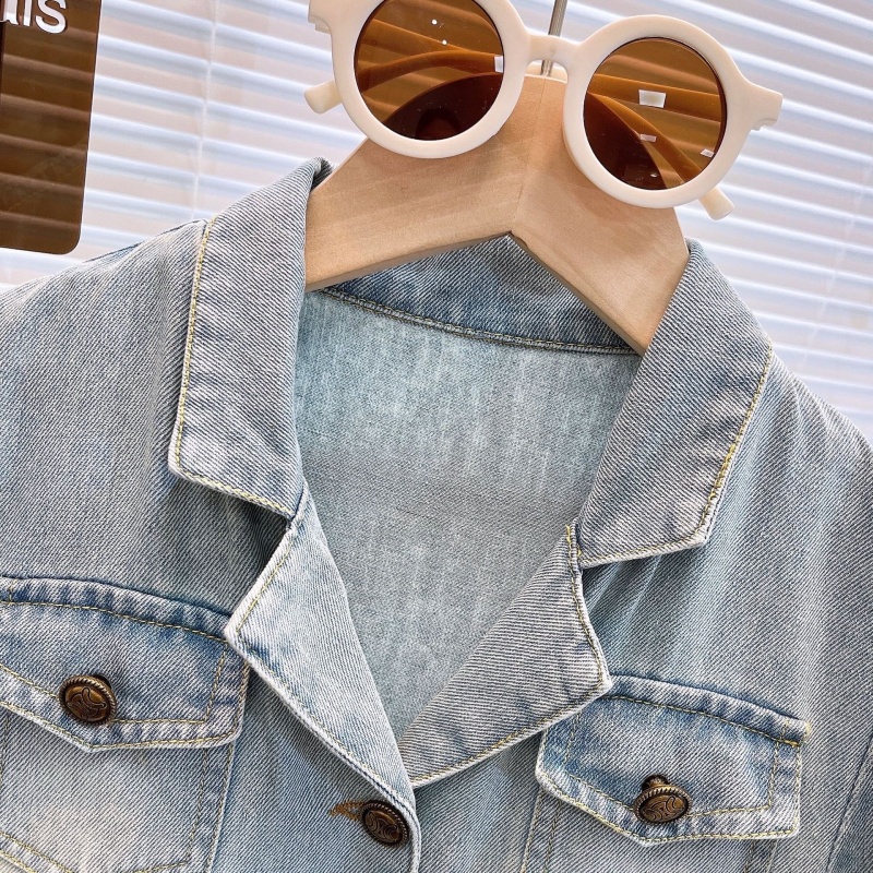 Kids' Girl Belted Denim Dress