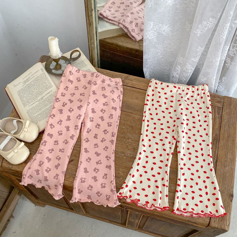 Baby Toddler Girl  Printed Bell-Bottom Pants