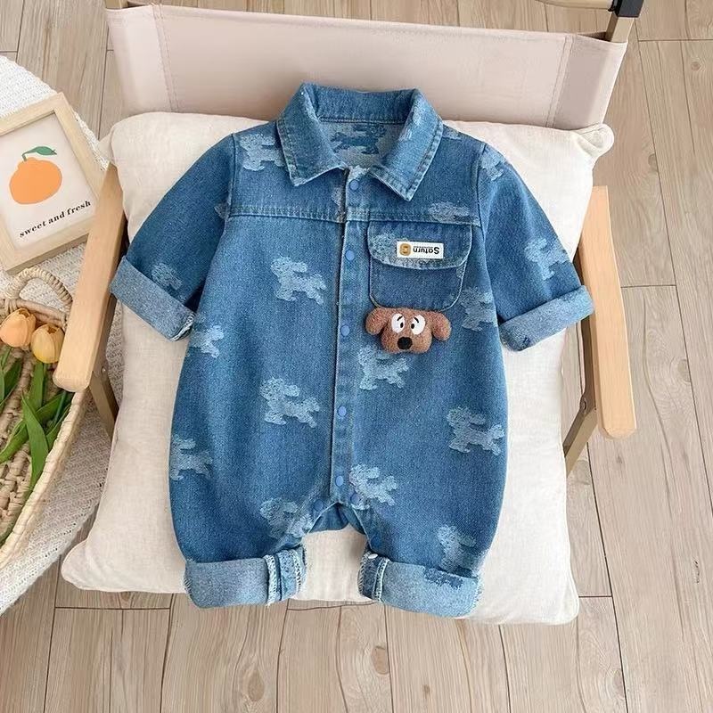 Baby Full Print Dog Romper
