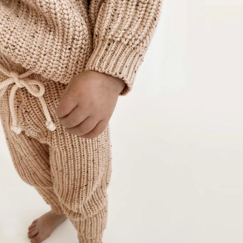 2-Piece Baby newborn Crew Neck Sweater