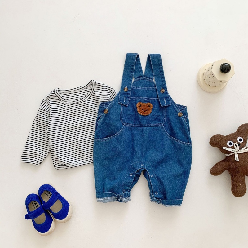 Baby Bear Pocket Denim Overalls