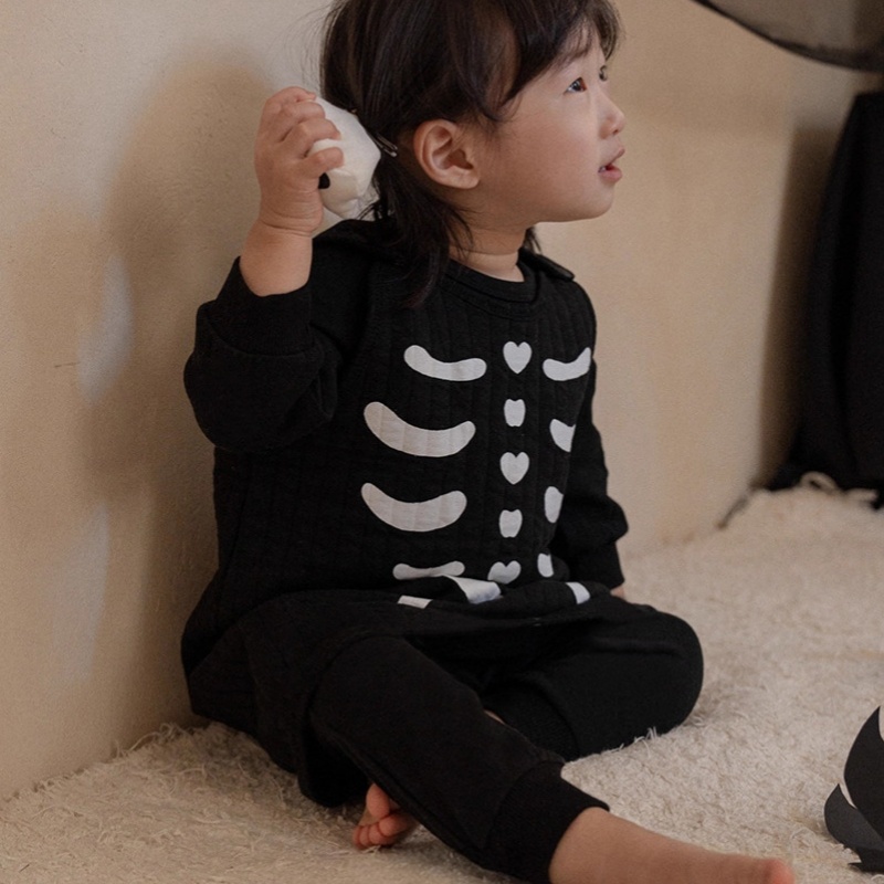 Baby Halloween Skull Romper