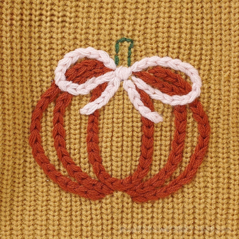 Baby Halloween 3D Pumpkin Print Sweater