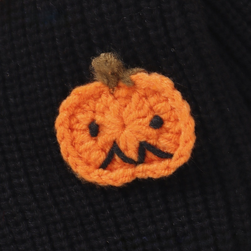 Baby Toddler Halloween Pumpkin Print Sweater Cardigan