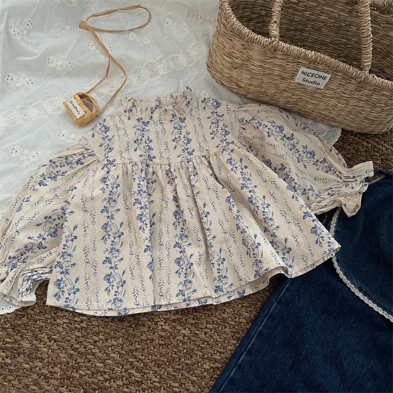 Baby Toddler Floral Print Puff Sleeve Dress