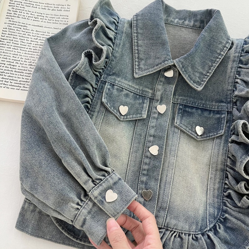 2-Piece Kids' Lace-Up Denim Set