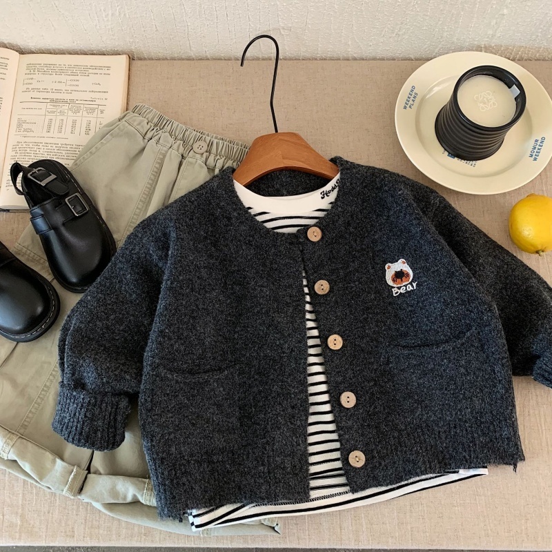 Children's Cardigan Knit Sweater Jacket