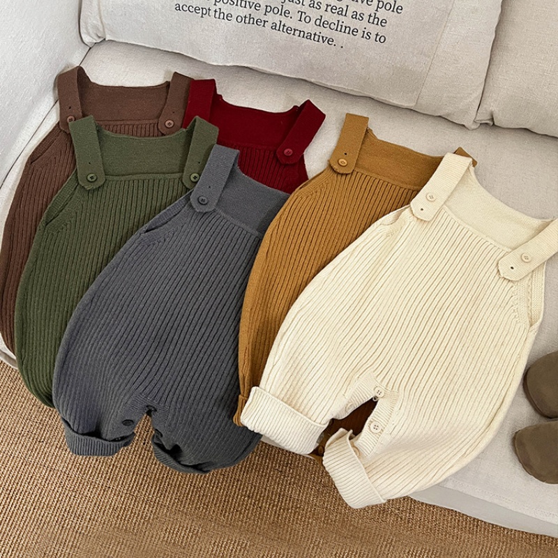 Baby Knit Sweater Overalls