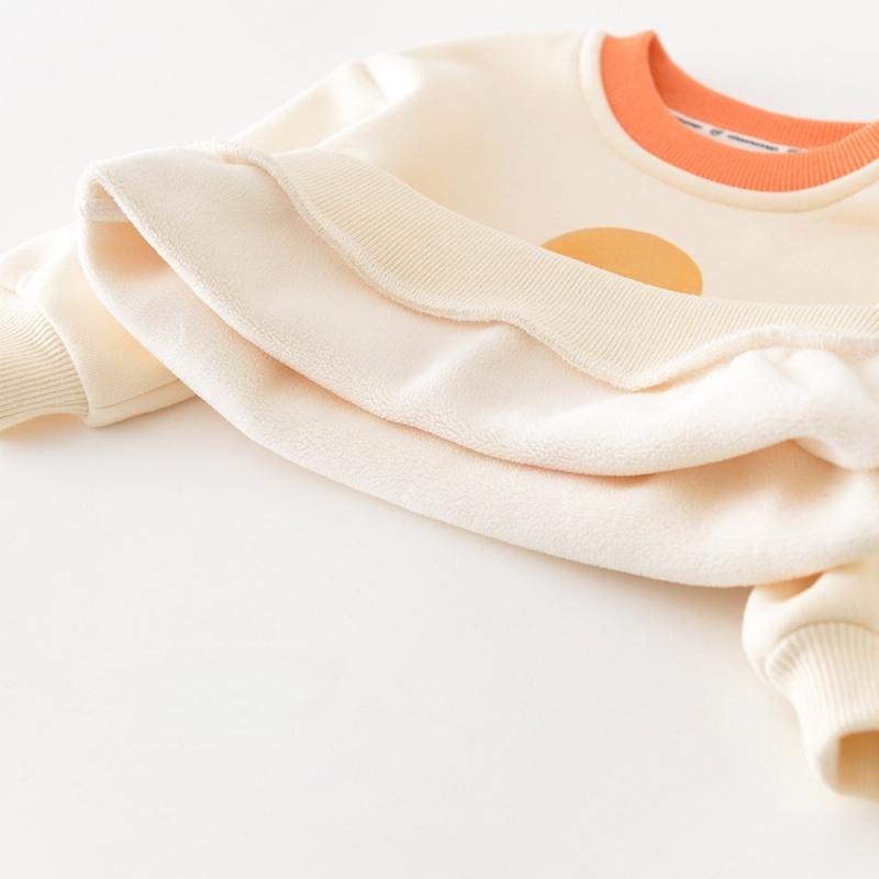 Baby Toddler Fleece-Lined Duck Sweatshirt & Overalls