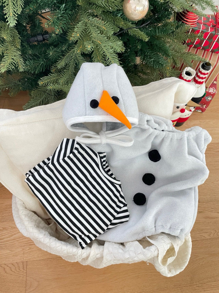 Baby Christmas Vest Hooded Romper