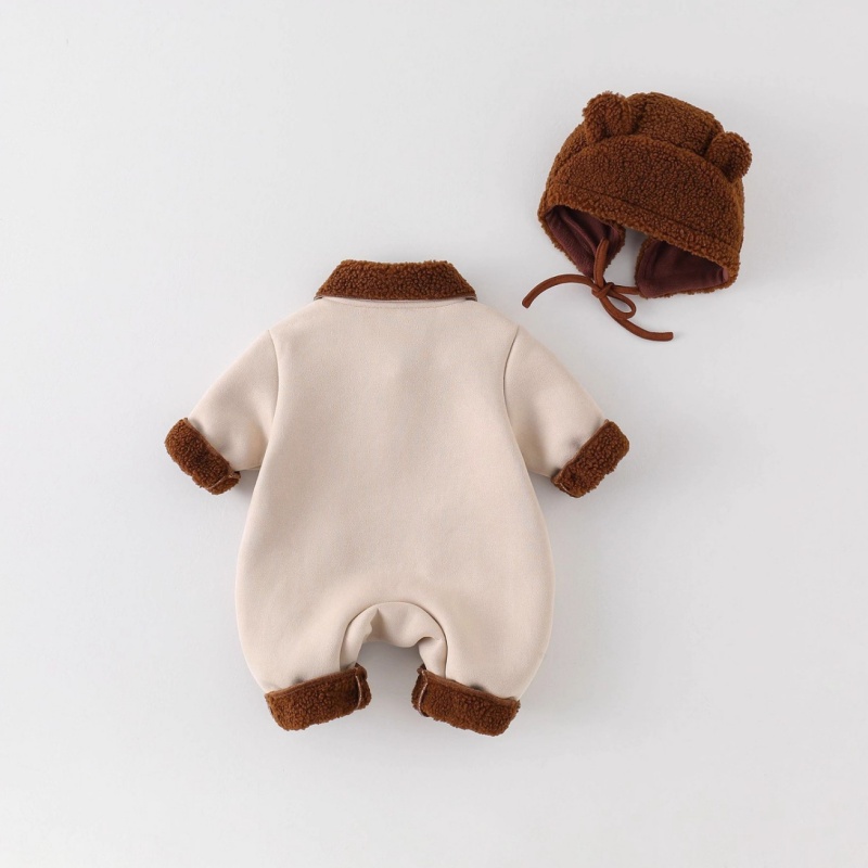 2-Piece Baby Fleece Hat Romper