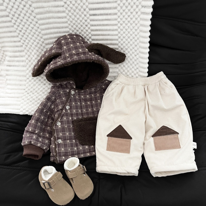 Baby Toddler Plaid Fleece-Lined Jacket