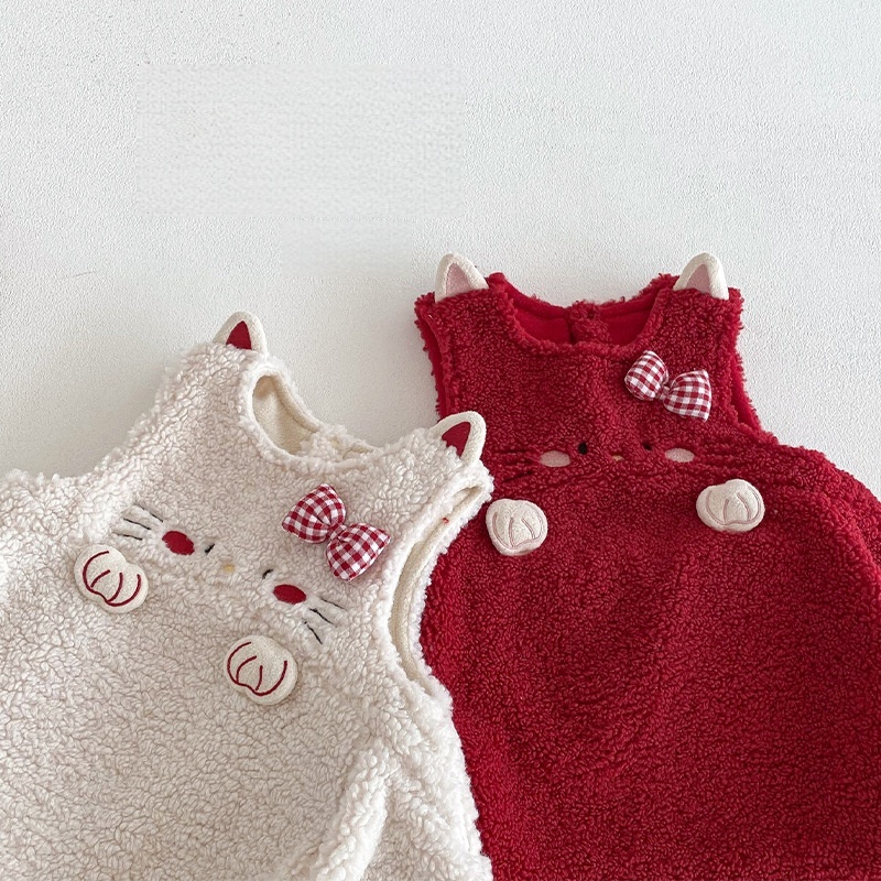 Baby Toddler Girls' Wool Lambswool Vest Dress