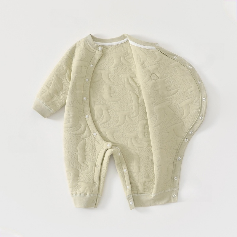 Baby Quilted Jacquard Romper
