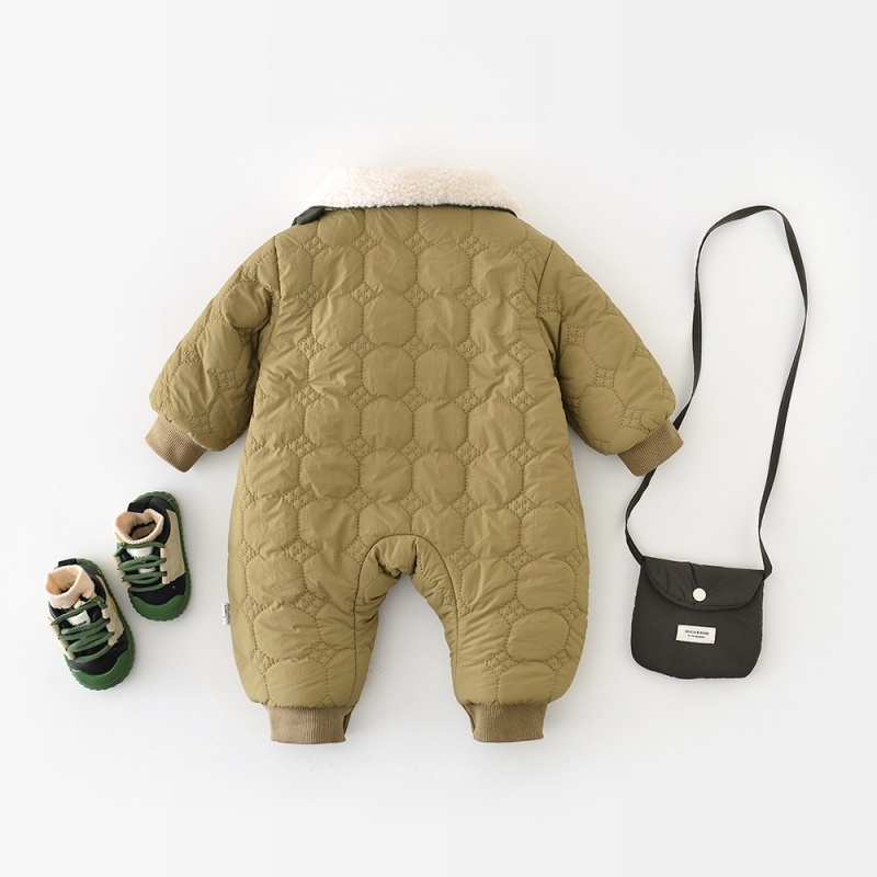 Baby  Dinosaur Fleece Romper(Includes bag)