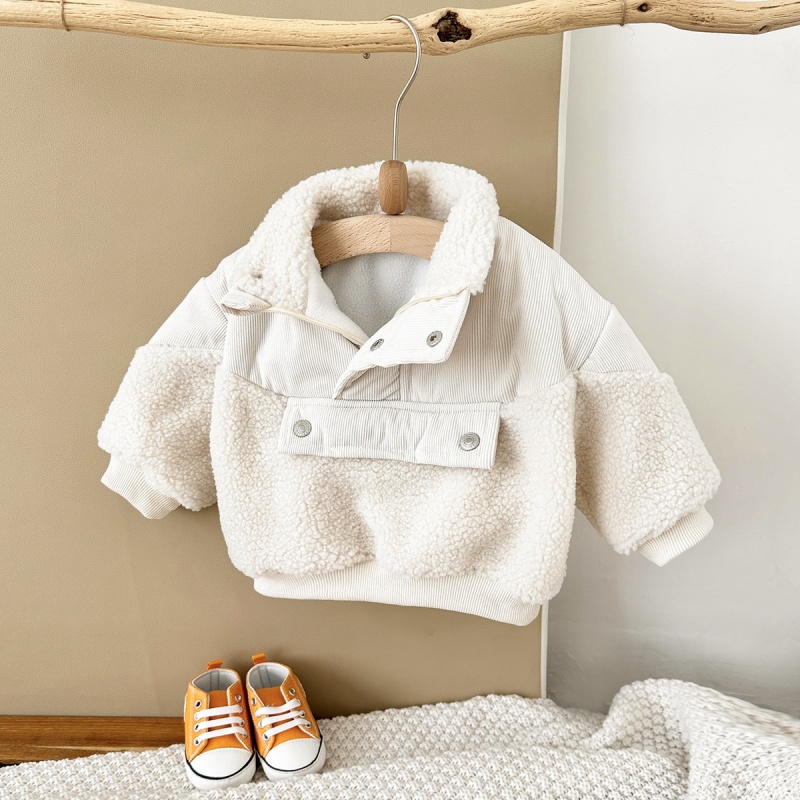 Baby Toddler Lambswool Patchwork Fleece Sweatshirt