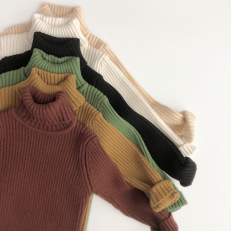 Baby & Kids Multi-Color High-Neck Base Layer Sweater