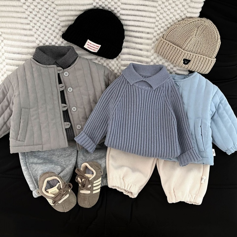 Baby and Toddler Warm Collared Sweater