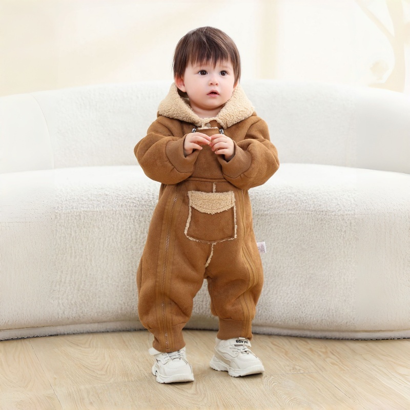 Baby Double-Zip Pocket Romper