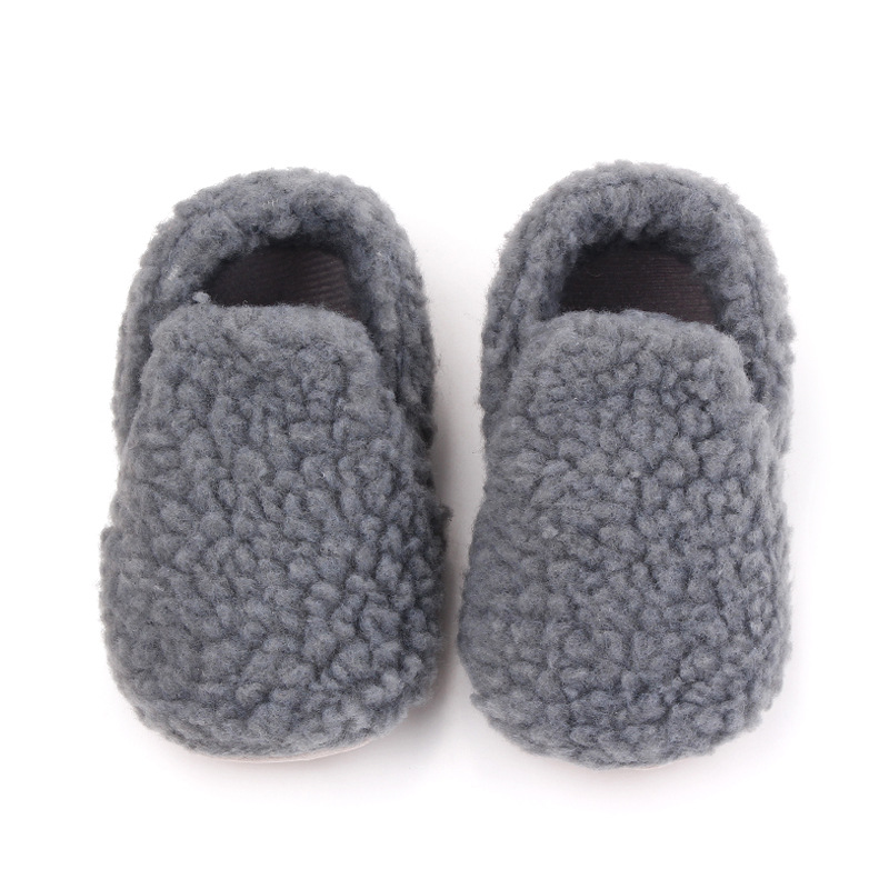 Baby Fleece Warm Solid Color Shoes