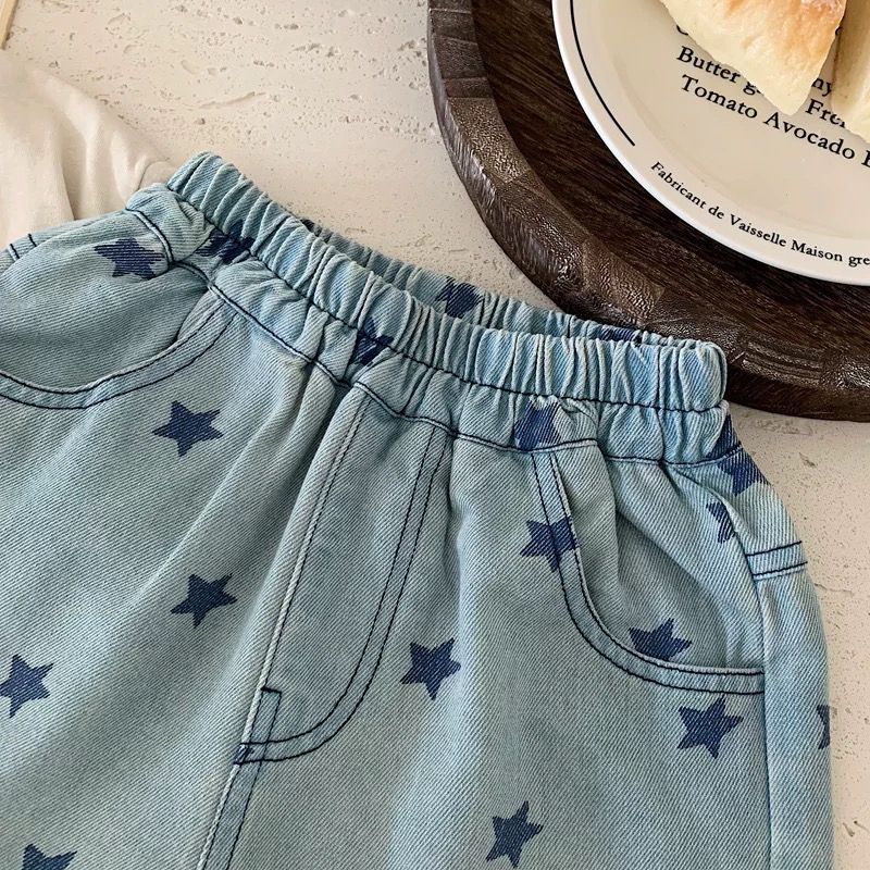 Toddler Boy Star Denim Shorts