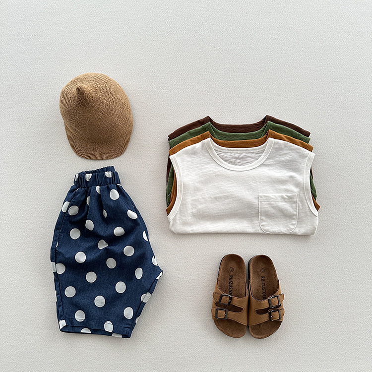 Baby & Kids Dots Denim Pants