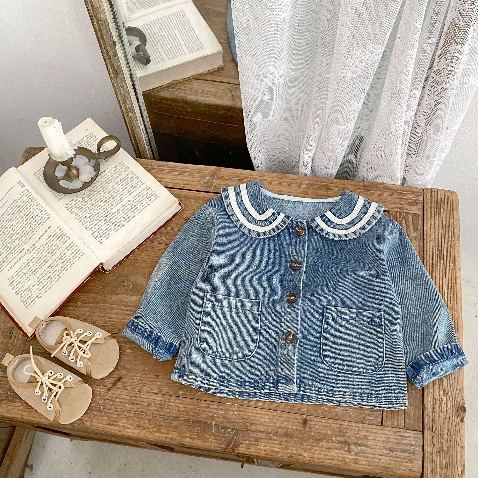 Baby & Toddler Lapel Denim Jacket