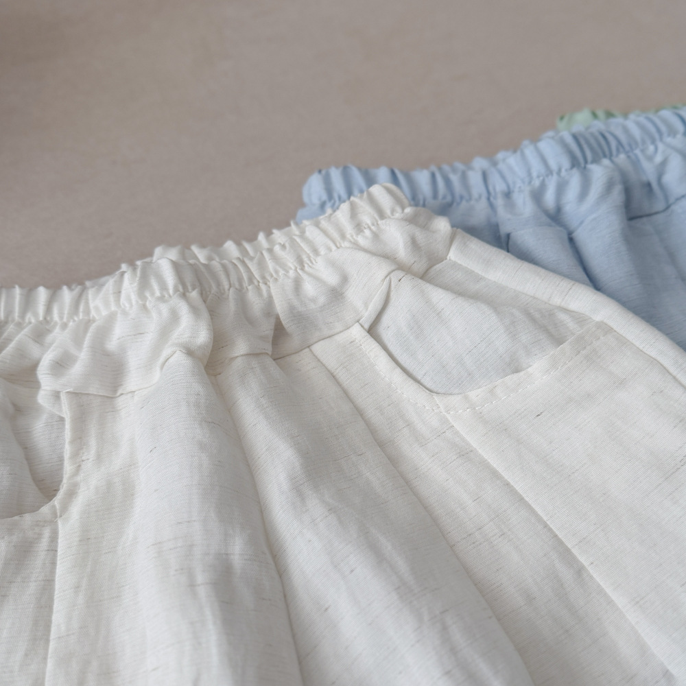 Infant/Toddler Solid-Color Loose-Fit Harem Pants