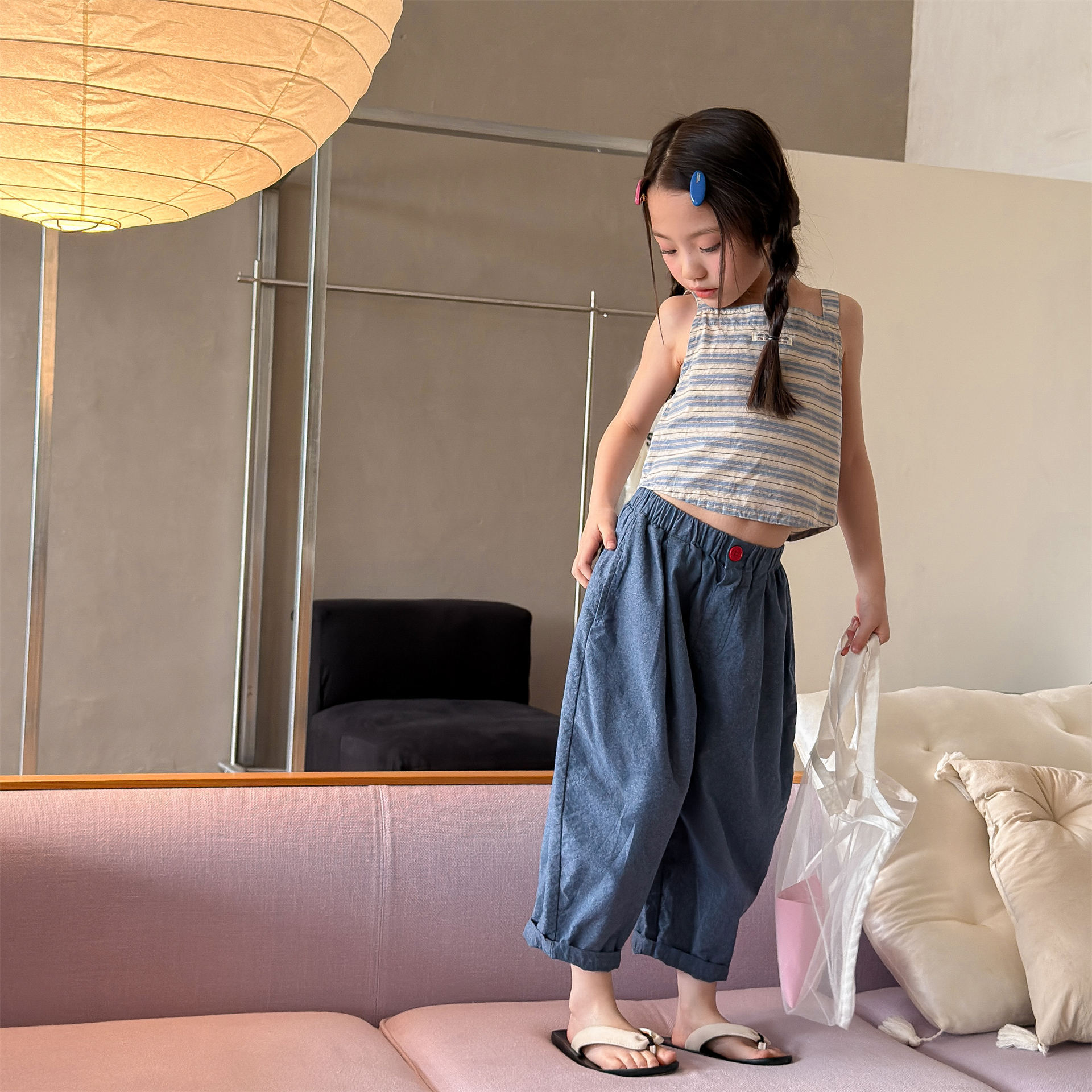 Kids Stripe or Denim Pants