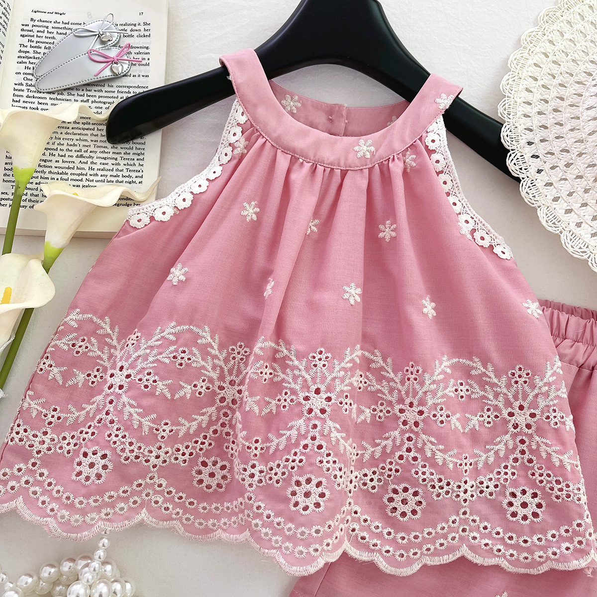 Baby& Kid Sleeveless Vest Top and Pants Set