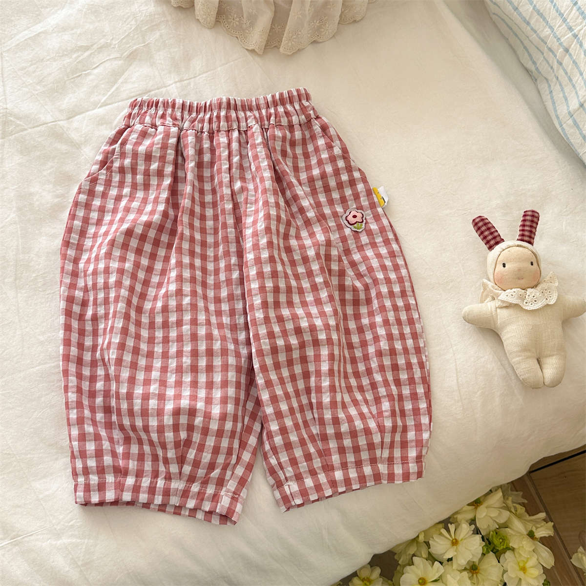 Baby& Kid Plaid Pants