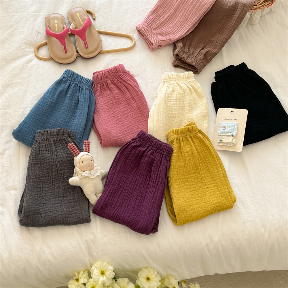 Baby& Kid Solid color Lantern Pants